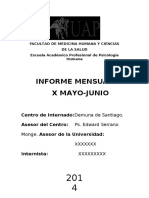 Modelo de Informe Mensual