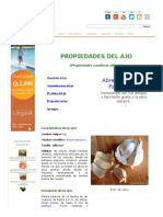 Propiedades Del Ajo