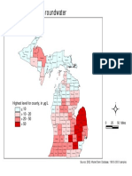Michigan County Arsenic Map