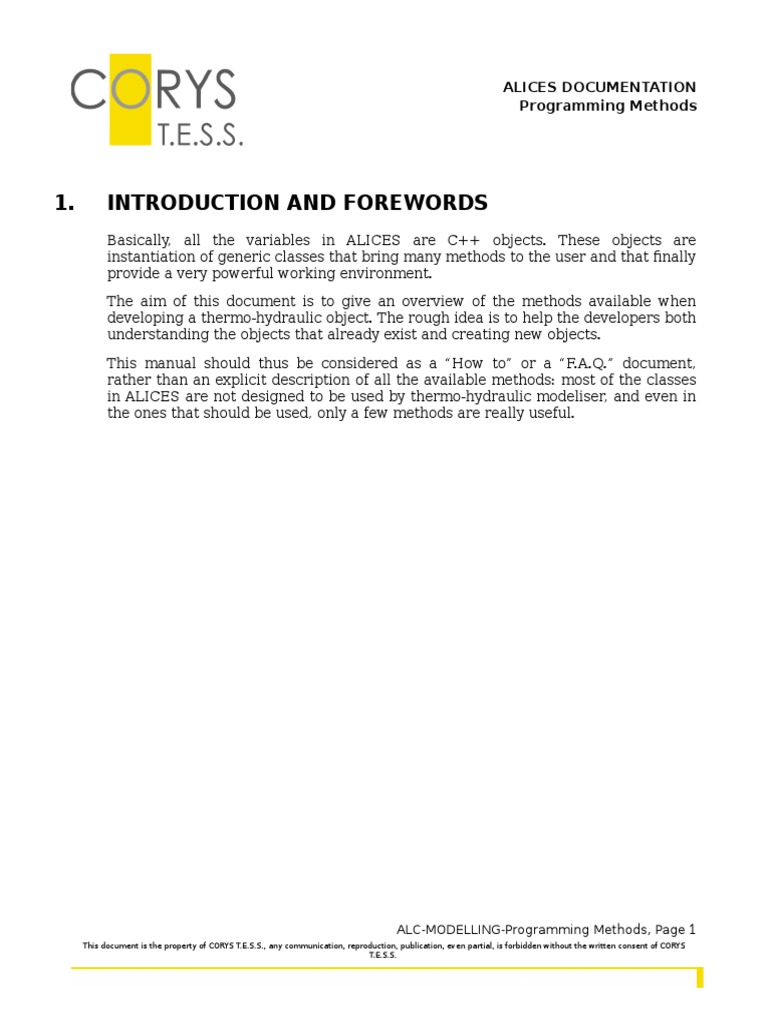 ALC MODELLING Programming Methods | PDF | Class (Computer Programming ...