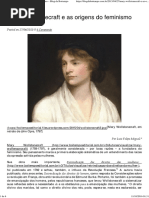 Mary Wollstonecraft e as Origens Do Feminismo – Boitempo Editora