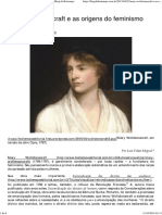 Mary Wollstonecraft e as Origens Do Feminismo – Boitempo Editora