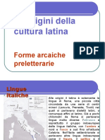 Le Origini Della Letteratura Latina