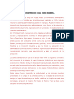 La Administracion en La Edad Moderna