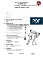 Formulir Pendaftaran Karate PDF