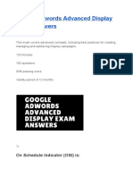 Google Adwords Advanced Display Exam Answers