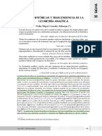 Matematica superior - RAÍCES HISTÓRICAS Y TRASCENDENCIA DE LA GEOMETRÍA ANALÍTICA