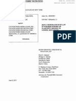 Reply Memorandum of Law Support of Plaintiff's Motion To Compel Disclosure - MBIA Vs Country Wide On Docket June 8 2010