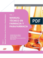 Manual Tecnico de Farmacia y Parafarmacia. Vol. 1