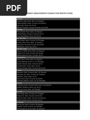 Mortal Kombat Armageddon Scorpion Fatalities MORTAL KOMBAT