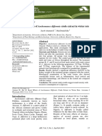 Anchomanes Difformis Crude Extract in Wistar Rats