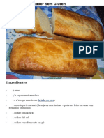 Pão de Liquidificador Sem Glúten