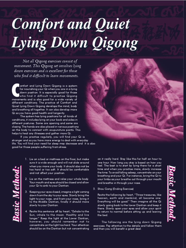Comfort and Quiet Lying Down QiGong PDF Qigong Qi