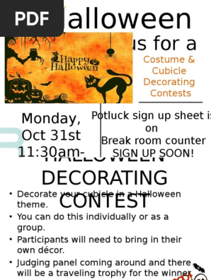 Halloween Plan