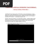 Download Cara Nak Install Windows 7 Dan Format by MUSA ISMAIL SN32806946 doc pdf