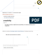 "Creativity definition" by Cambridge