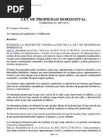 Ley de Propiedad Horizontal 2025 | PDF | Condominio | Propiedad