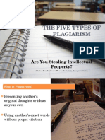 The Five Types of Plagiarism: Are You Stealing Intellectual Property?