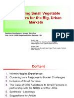 Clustering Small Vegetable Producers for the Big, Urban Markets