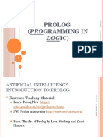 Prolog (Programming In: Logic)