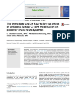 Paper 1 - Seguimiento Inmediato y Post 24hrs de Movilización de Las Articulaciones Zigoapofisiarias en Movilización Neurodinámica