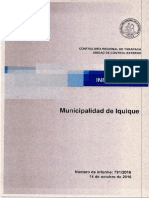 Informe Municipalidad de Iquique - Auditoría Al Gasto en Periodo Electoral