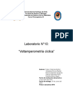 Informe 10 FQIII Voltamperometria Ciclica