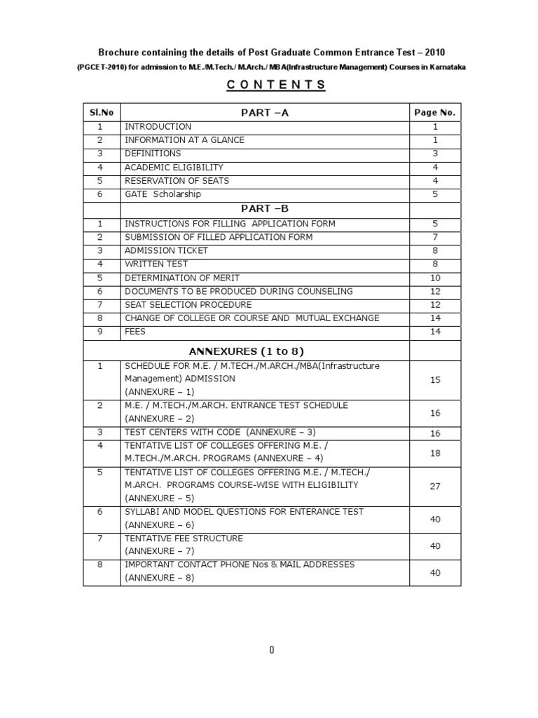 M Techbrochure2010 | PDF | University And College Admission | Engineering