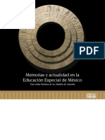 Memorias y Actualidad en La Educacion Especial de México 
