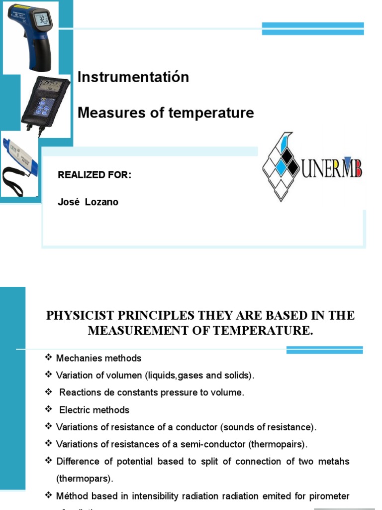 Temperature Measurement Methods and Specs | PDF | Temperature ...