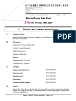 Straits Timber Product - Humes - Skirting Boards MDF Msds