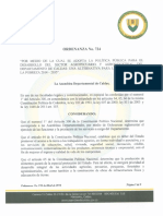 Ordenanza 734 Politica Agropecuario Caldas PDF