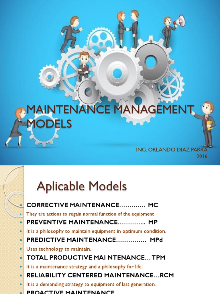 Maintenance Management Models Explained | PDF | Science | Technology ...