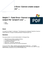 Delphi 7 Fatal Error Cannot Create Output File Project1 Exe 28400 Mdfaqw PDF