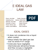 The Ideal Gas Law