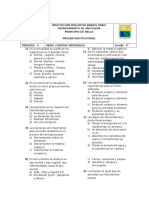 Examen de Ciencias Nat. Tipo Icfes 9°