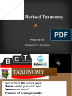 Bloom's Revised Taxonomy: Frederick B. Bambao Prepared by