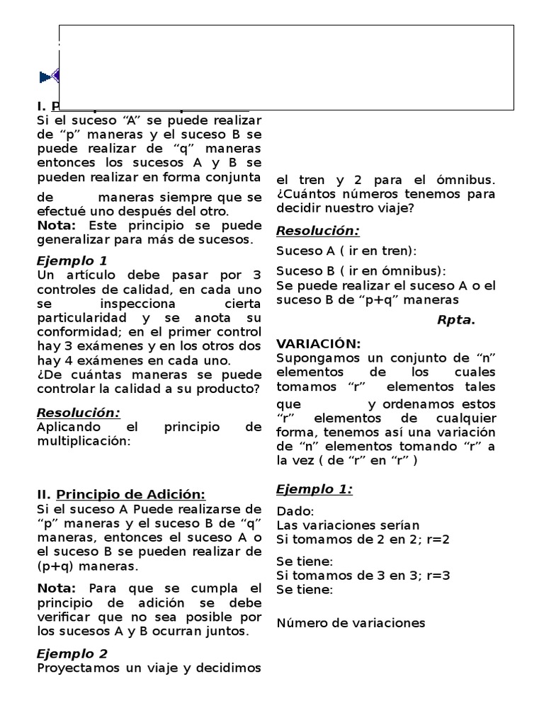 Fundamentos del Análisis Combinatorio | PDF | Conjunto (Matemáticas ...