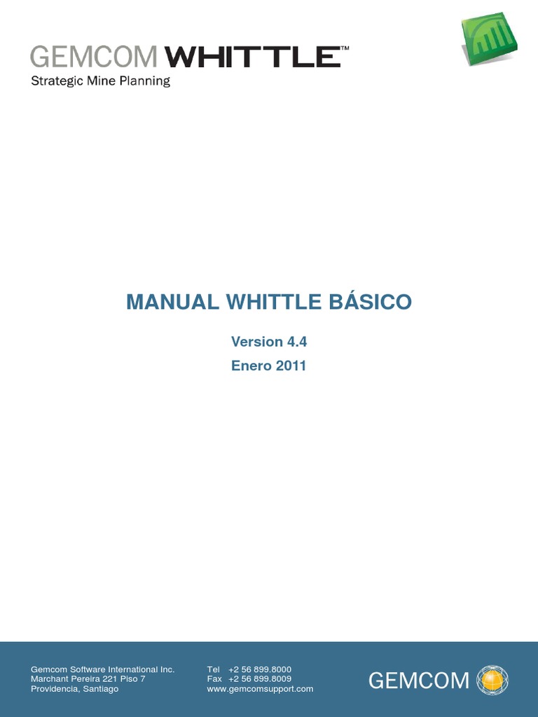 Manual Básico de Whittle 4.4 | PDF