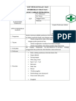 Sop Penggunaan Dan Pemberian Obat Dan Atau Cairan Intravena