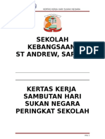 Kertas Kerja Hari Sukan Negara ST Andrew