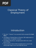 Classical Theory of Employment-1