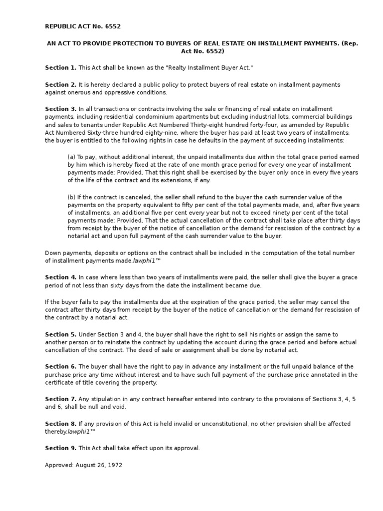 Maceda Recto Law Foreclosure Mortgage Law