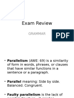 Exam Review Grammar