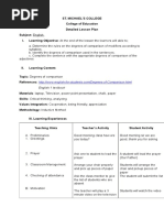 Lesson Plan English 1 Degrees of Comparison Inductive Method