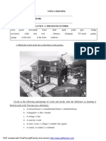 Unit 2: Housing - 1. Home, Sweet Home - Vocabulary Practice I: The House Outside