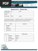 Depot - Wheelie Bin Request Form
