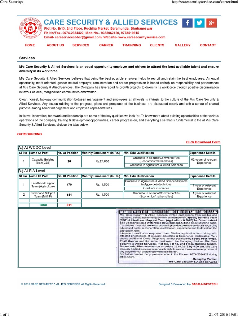 Services: Home About Us Services Carrer Trainning Clients Gallery ...