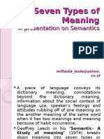 7 Types of Meaning: A Guide to Semantic Analysis
