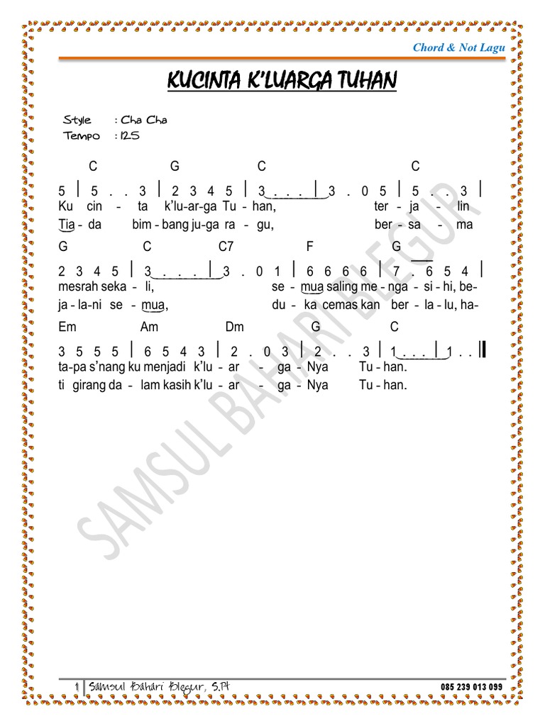 Ku Cinta Kluarga Tuhan C